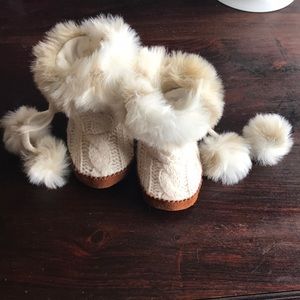 Restoration Hardware baby slippers